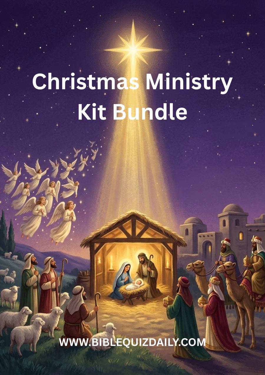 Christmas Ministry Kit bundle cover — the Nativity scene with shepherds, angels, and the wise men