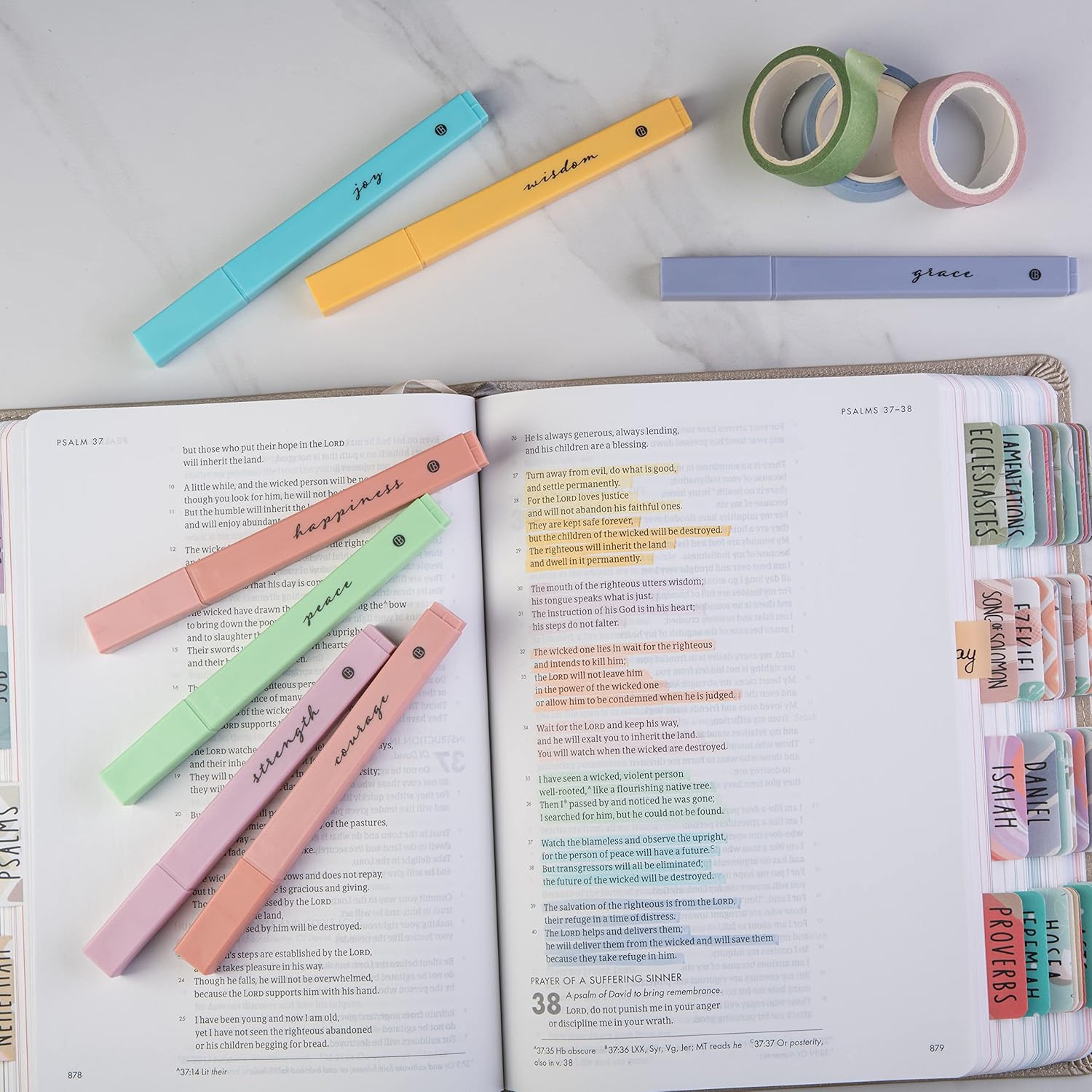Highlighter colours
