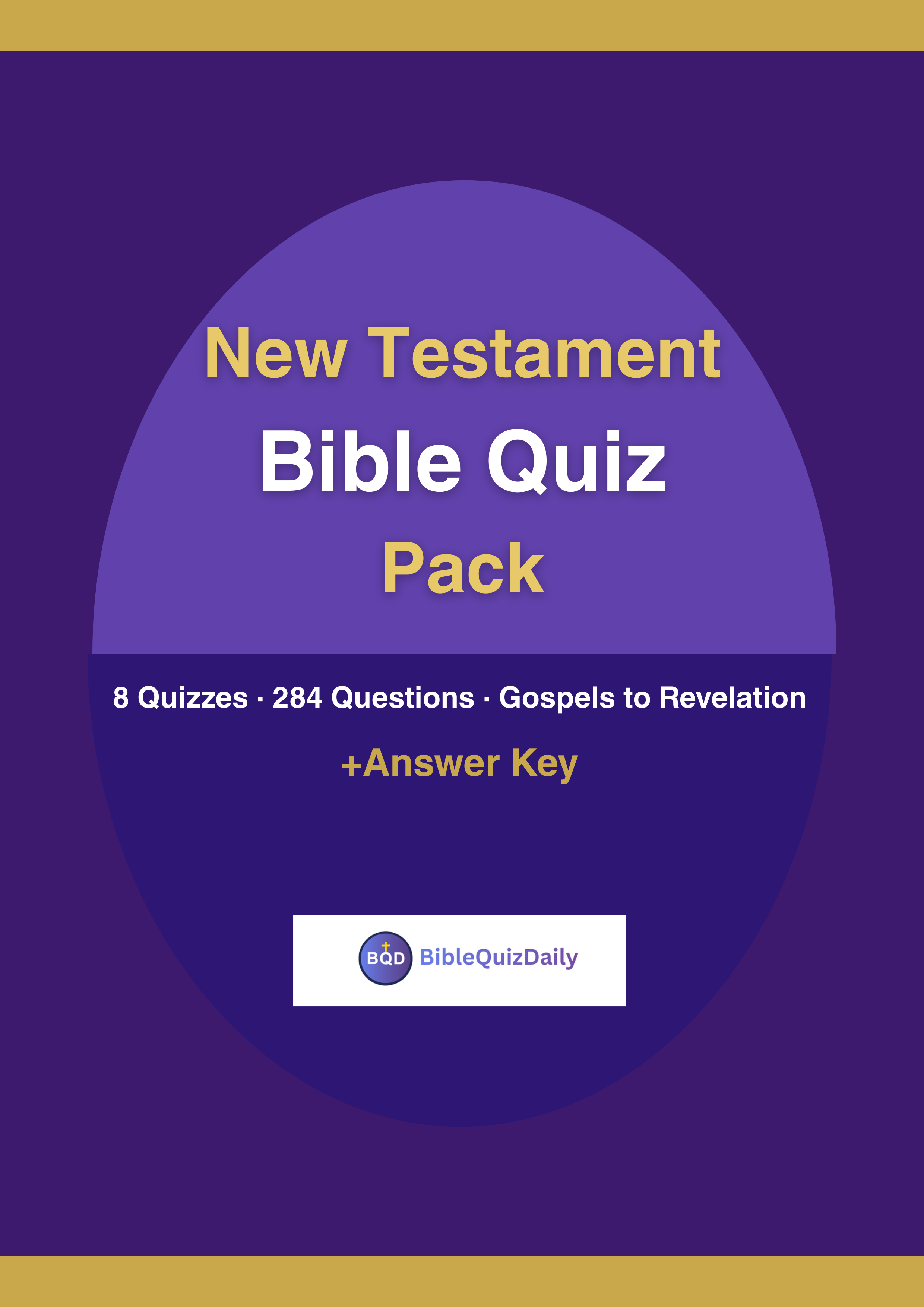 New Testament Bible Quiz Pack PDF